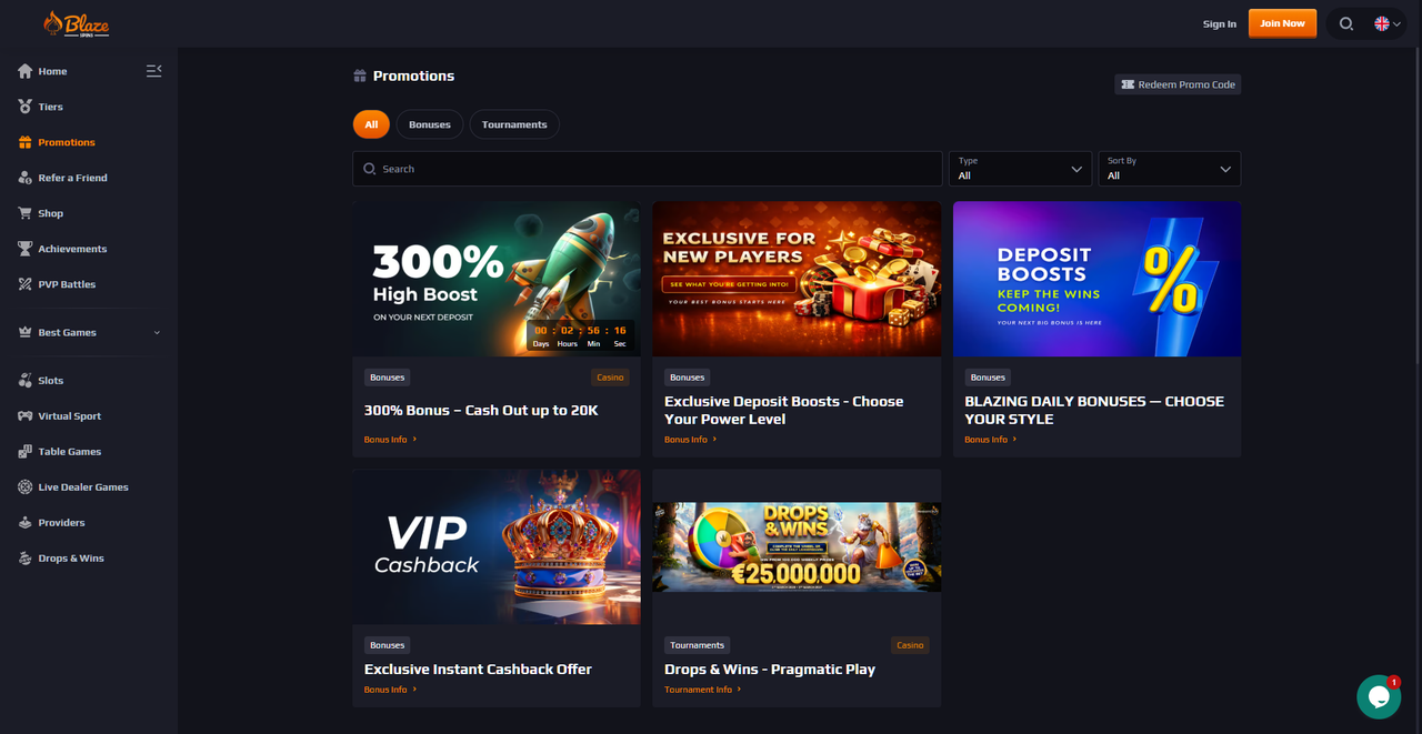 BlazeSpins Casino Casino